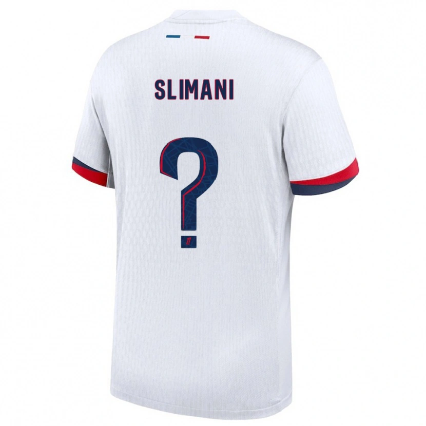 Danxen Mujer Camiseta Yacine Slimani #0 Blanco Rojo 2ª Equipación 2025/26 La Camisa México