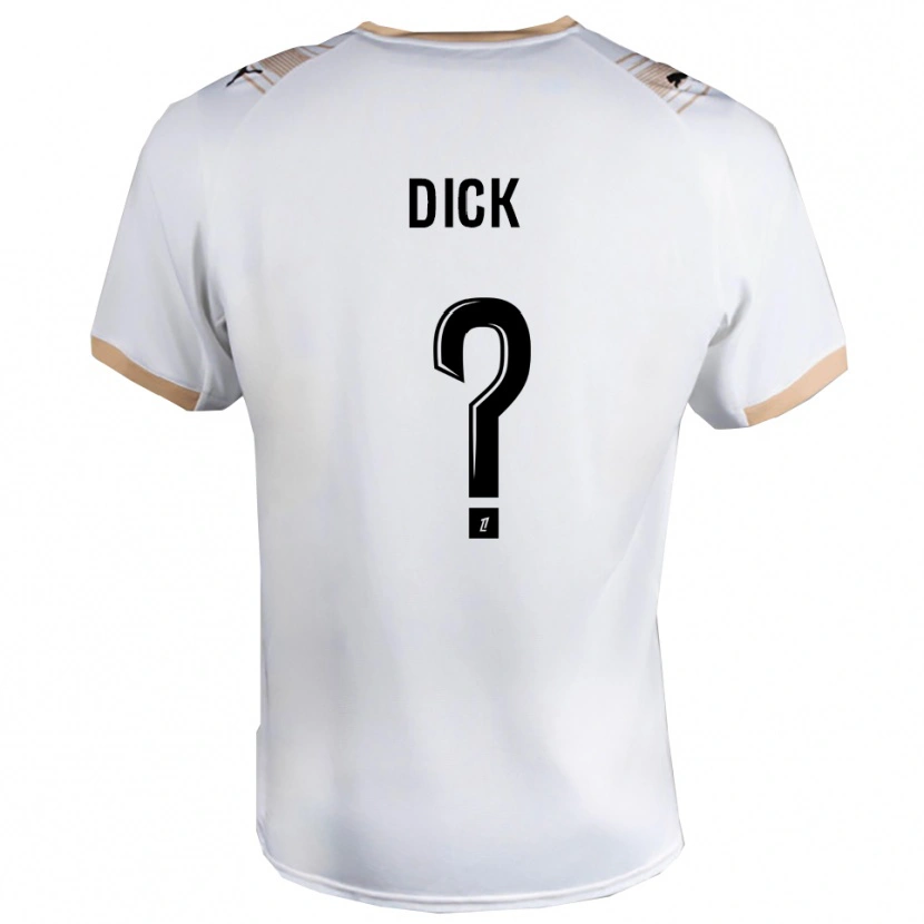 Danxen Mujer Camiseta Livingstone Dick #0 Blanco Negro 2ª Equipación 2025/26 La Camisa México