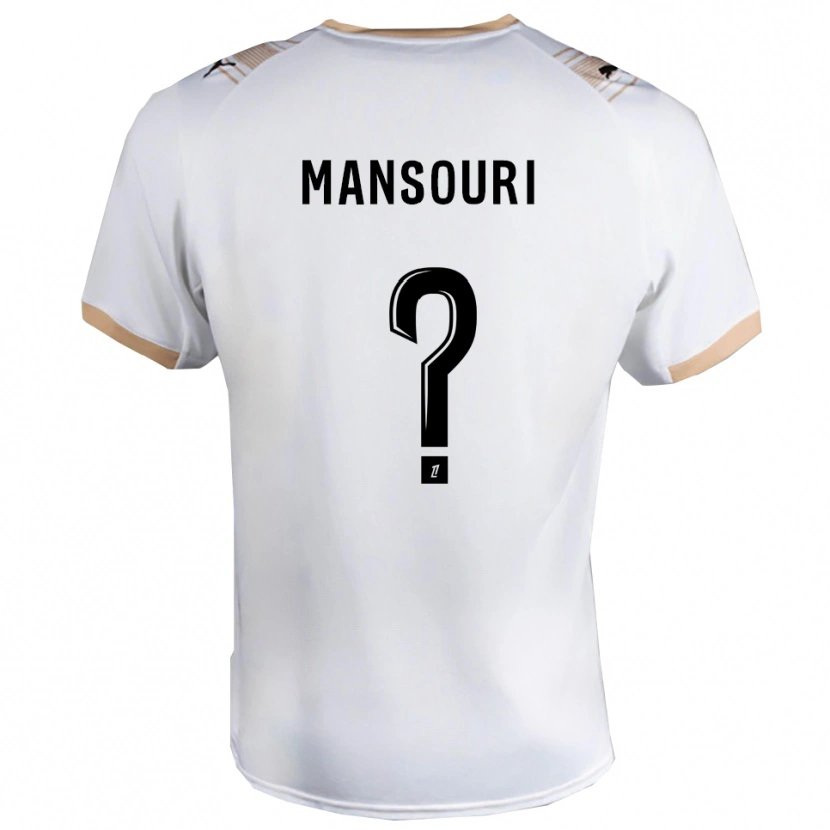 Danxen Mujer Camiseta Keryane Mansouri #0 Blanco Negro 2ª Equipación 2025/26 La Camisa México