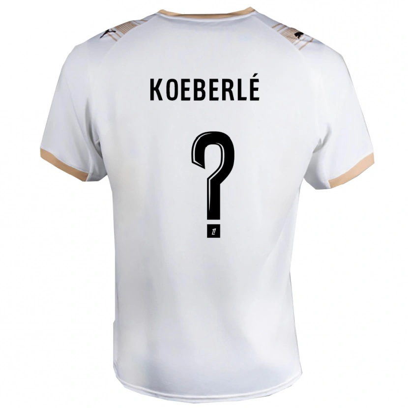 Danxen Mujer Camiseta Samuel Koeberlé #0 Blanco Negro 2ª Equipación 2025/26 La Camisa México