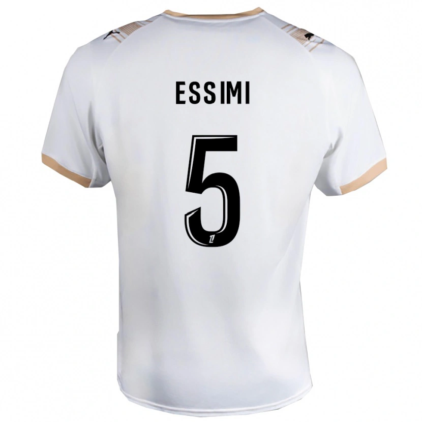 Danxen Mujer Camiseta Marlène Essimi #5 Blanco Negro 2ª Equipación 2025/26 La Camisa México