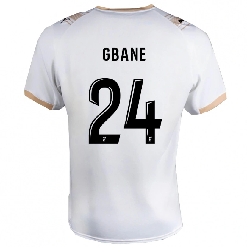 Danxen Mujer Camiseta Mory Gbane #24 Blanco Negro 2ª Equipación 2025/26 La Camisa México