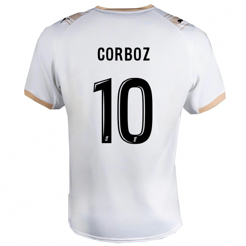 Danxen Mujer Camiseta Rachel Corboz #10 Blanco Negro 2ª Equipación 2025/26 La Camisa México