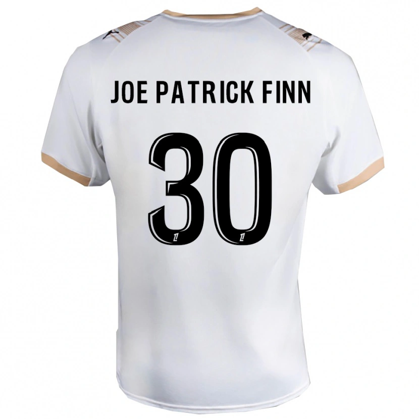 Danxen Mujer Camiseta John Patrick #30 Blanco Negro 2ª Equipación 2025/26 La Camisa México