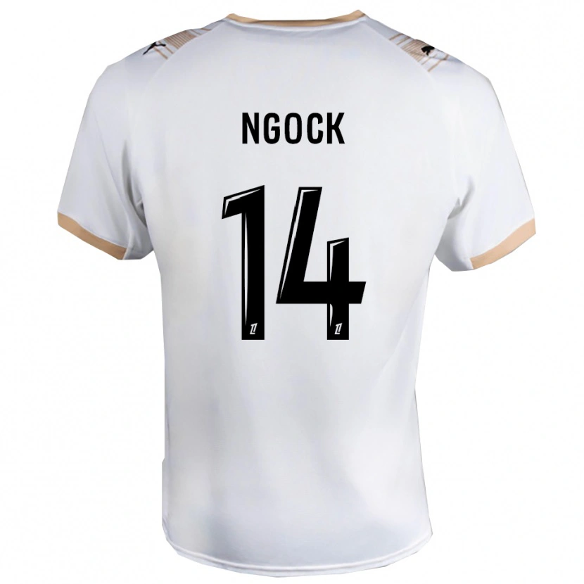 Danxen Mujer Camiseta Monique Ngock #14 Blanco Negro 2ª Equipación 2025/26 La Camisa México