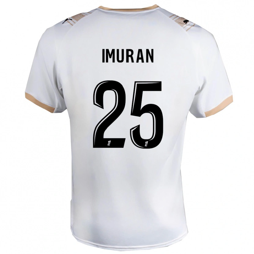 Danxen Mujer Camiseta Rofiat Adenike Imuran #25 Blanco Negro 2ª Equipación 2025/26 La Camisa México