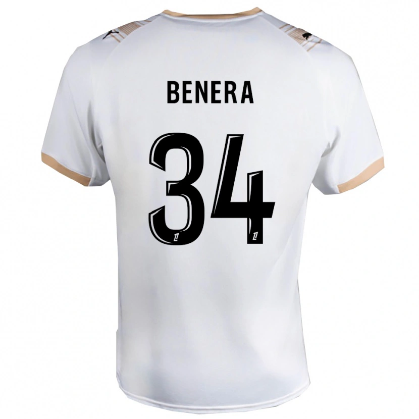 Danxen Mujer Camiseta Ummene Benera #34 Blanco Negro 2ª Equipación 2025/26 La Camisa México