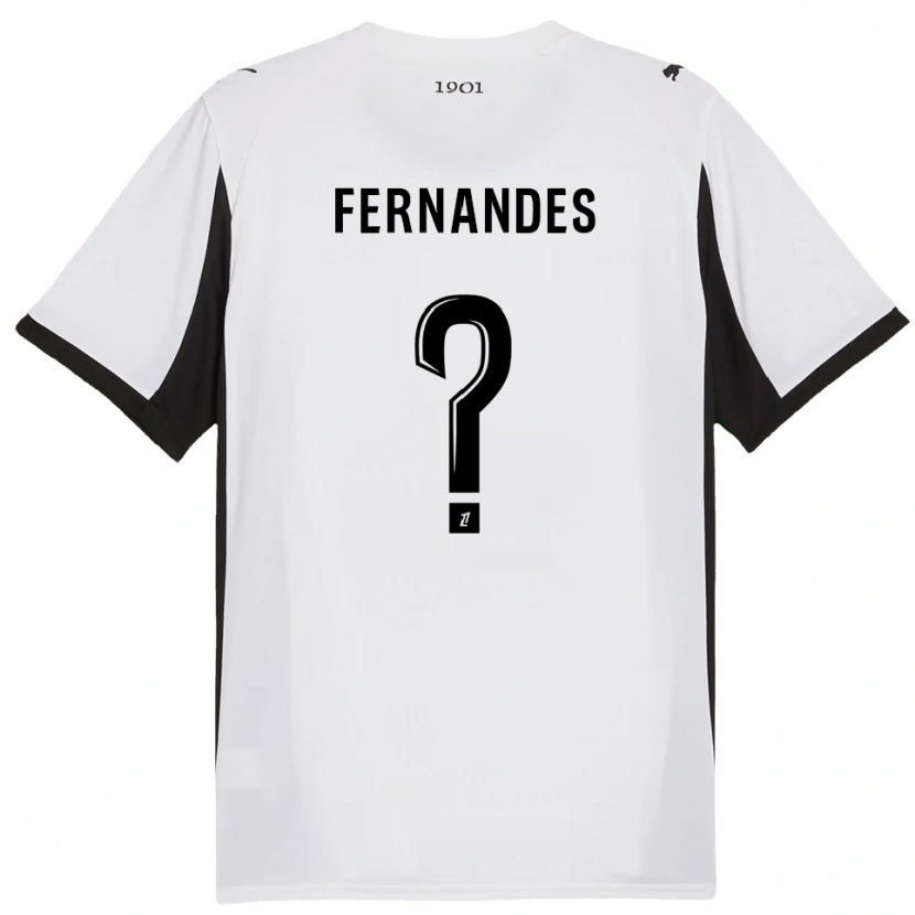 Danxen Mujer Camiseta Alexis Fernandes #0 Blanco Negro 2ª Equipación 2025/26 La Camisa México