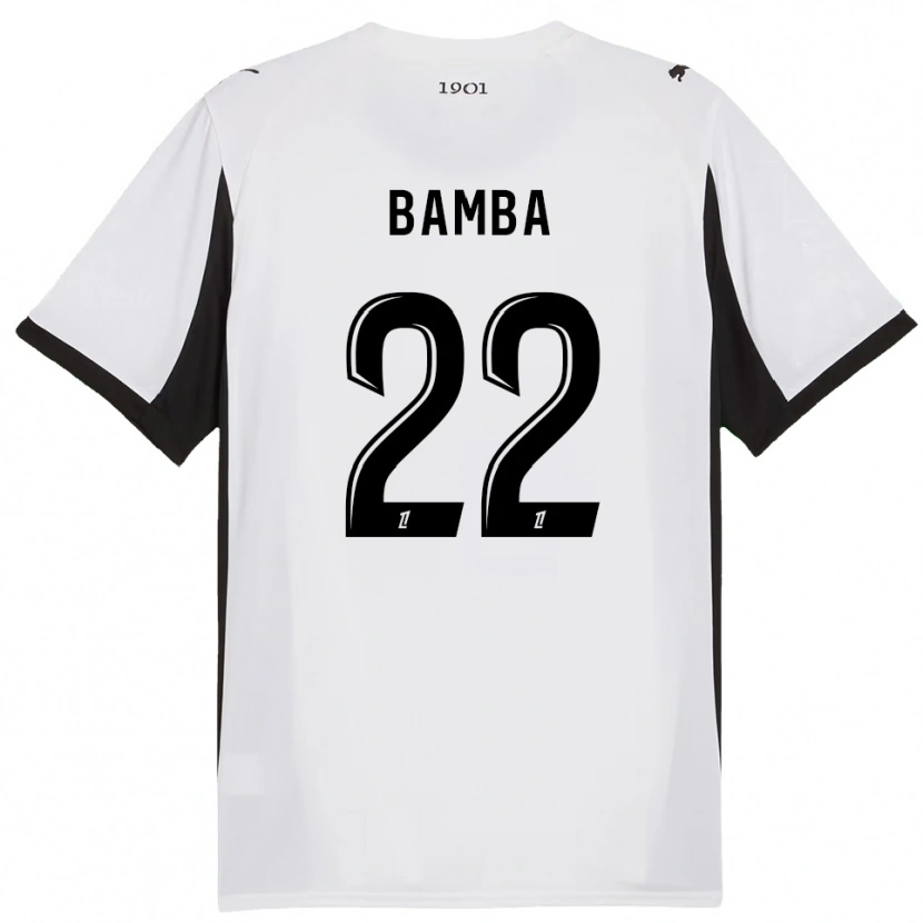 Danxen Mujer Camiseta Rayan Bamba #22 Blanco Negro 2ª Equipación 2025/26 La Camisa México