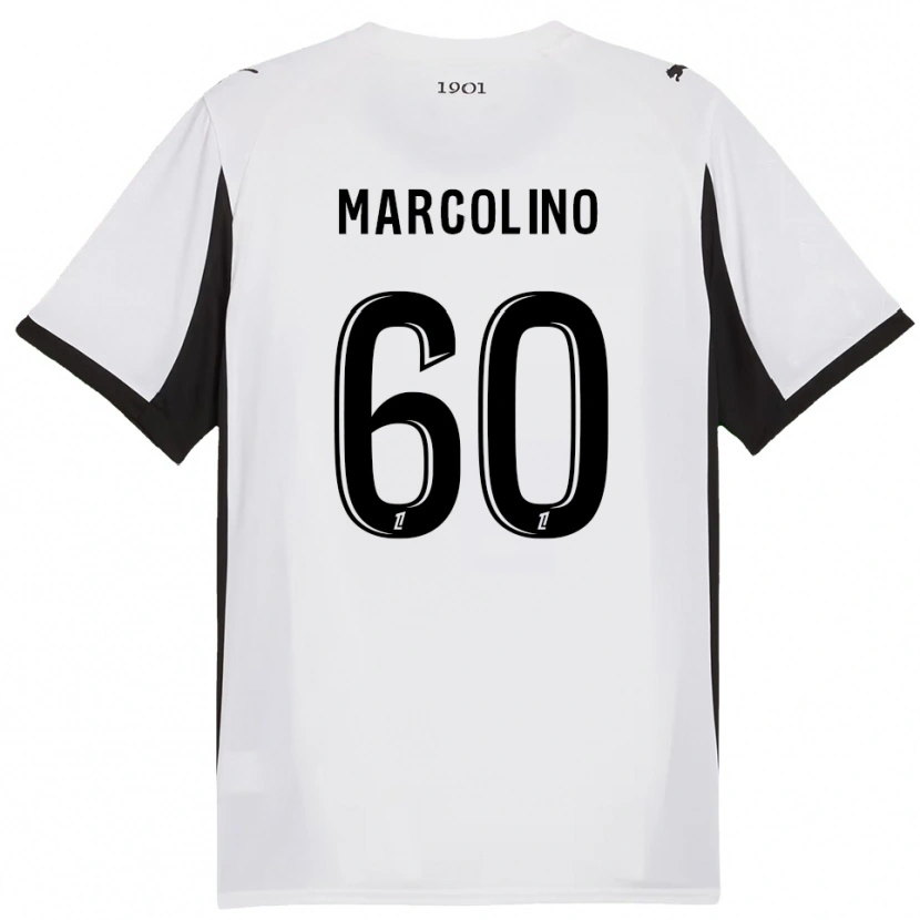 Danxen Mujer Camiseta Henrick Do Marcolino #60 Blanco Negro 2ª Equipación 2025/26 La Camisa México