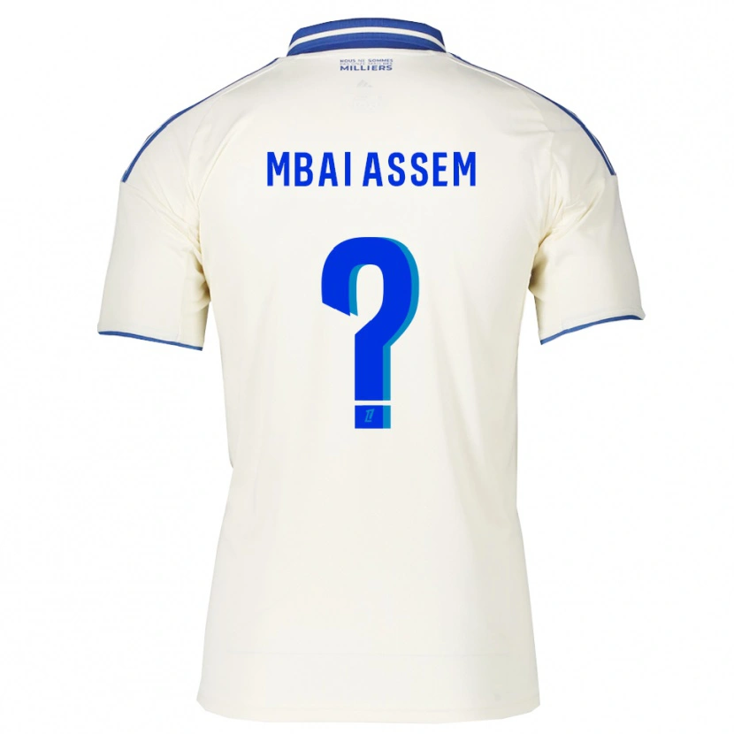 Danxen Mujer Camiseta Chris Mbaï-Assem #0 Champán Azul 2ª Equipación 2025/26 La Camisa México