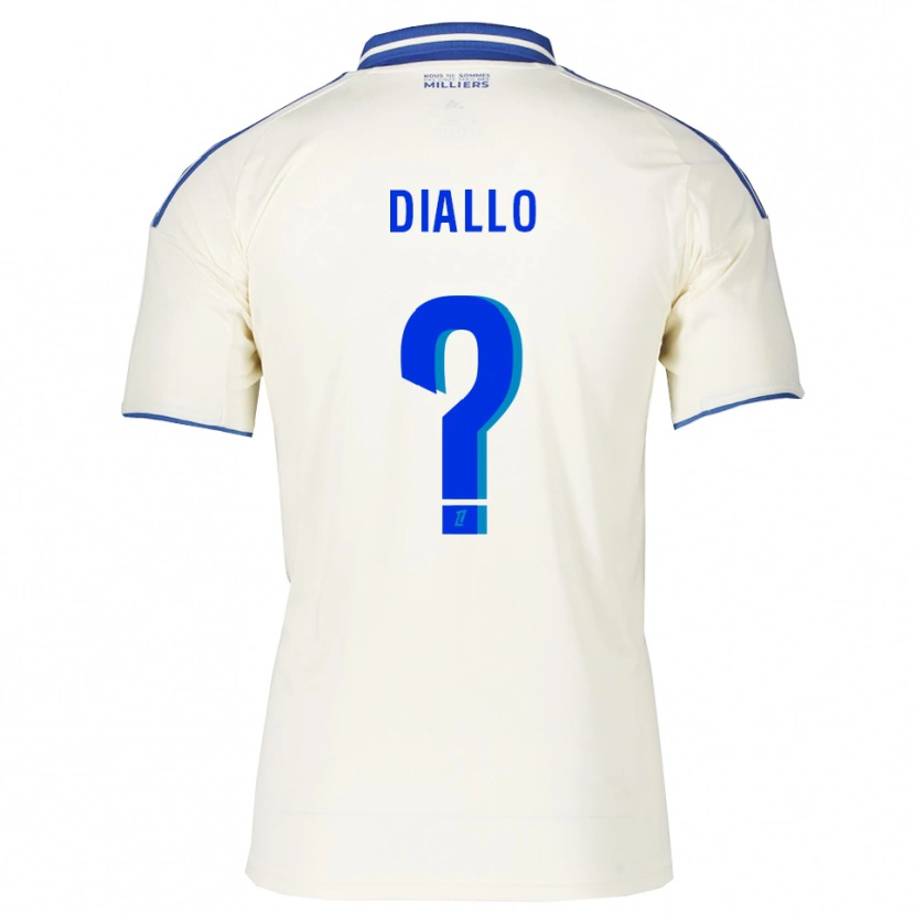Danxen Mujer Camiseta Zoumana Diallo #0 Champán Azul 2ª Equipación 2025/26 La Camisa México