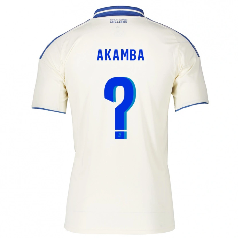 Danxen Mujer Camiseta Fred Akamba #0 Champán Azul 2ª Equipación 2025/26 La Camisa México
