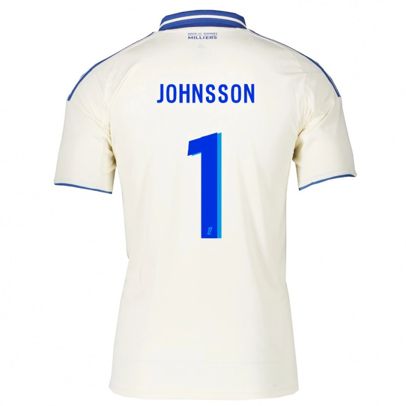 Danxen Mujer Camiseta Karl-Johan Johnsson #1 Champán Azul 2ª Equipación 2025/26 La Camisa México