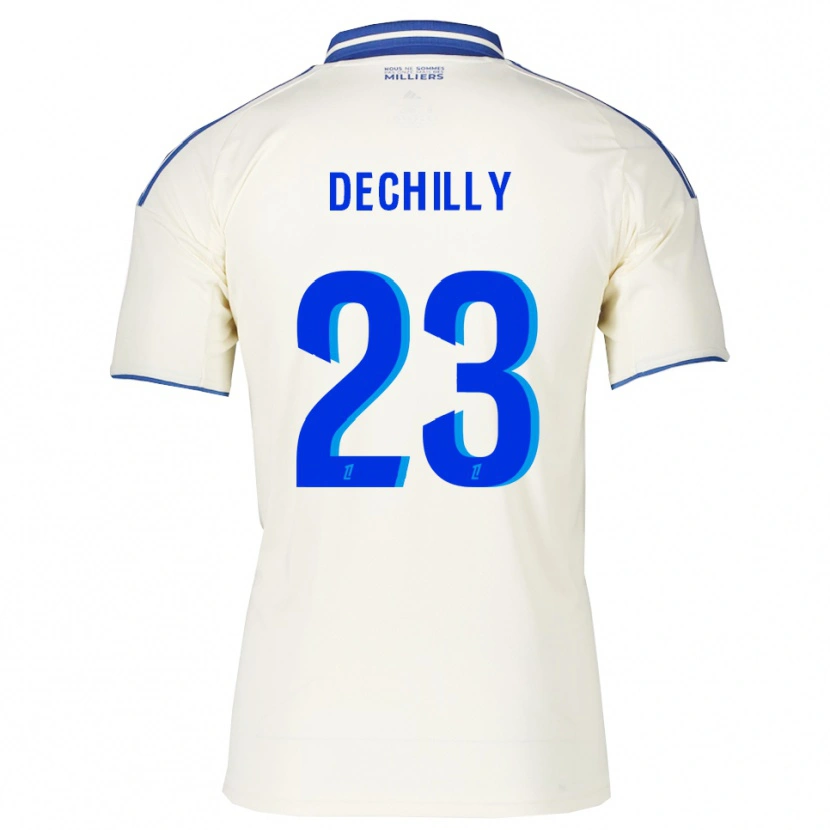 Danxen Mujer Camiseta Pauline Dechilly #23 Champán Azul 2ª Equipación 2025/26 La Camisa México