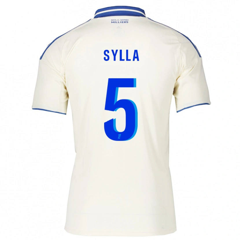Danxen Mujer Camiseta Abakar Sylla #5 Champán Azul 2ª Equipación 2025/26 La Camisa México