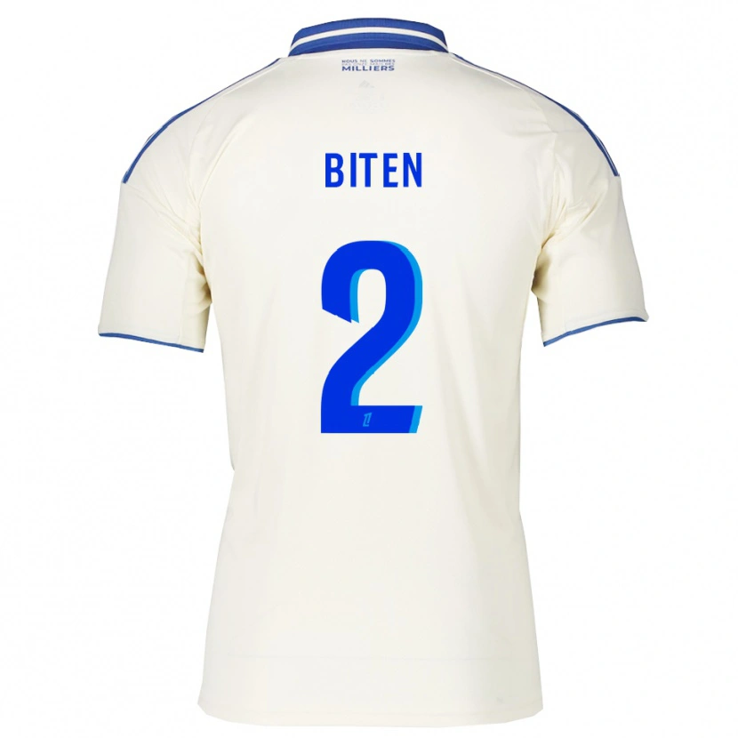 Danxen Mujer Camiseta Clancy Valère Biten #2 Champán Azul 2ª Equipación 2025/26 La Camisa México