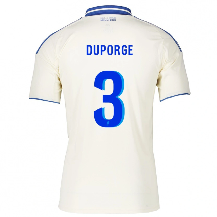 Danxen Mujer Camiseta Morgane Duporge #3 Champán Azul 2ª Equipación 2025/26 La Camisa México