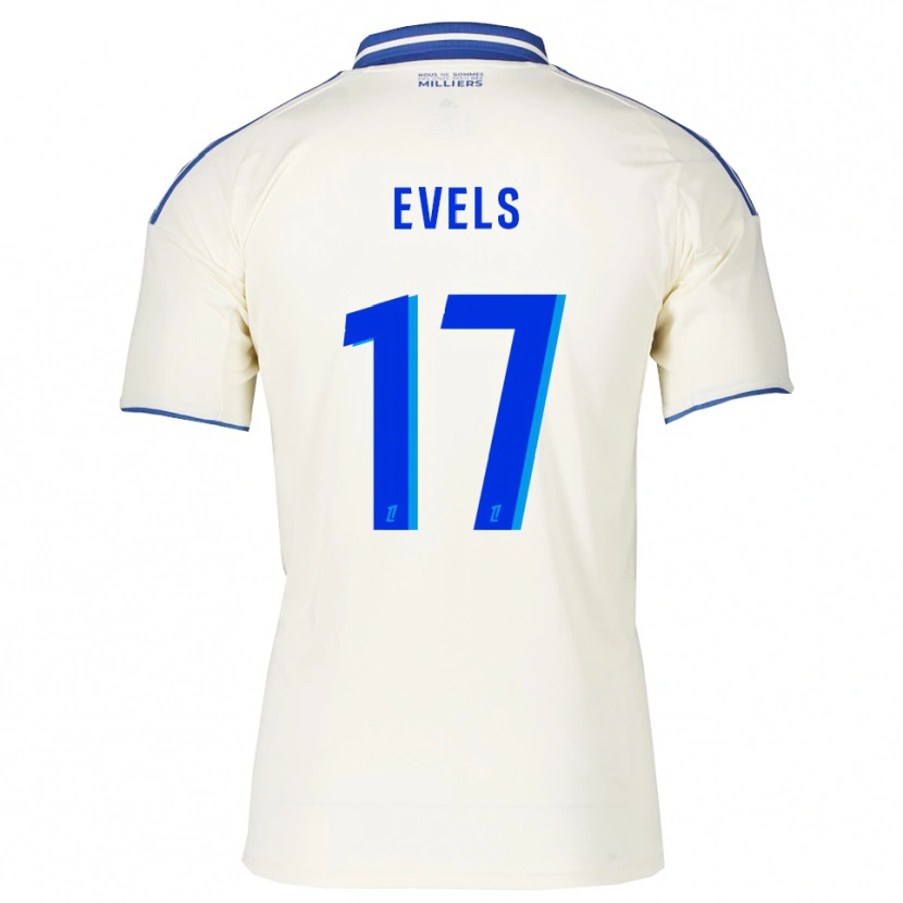 Danxen Mujer Camiseta Emily Evels #17 Champán Azul 2ª Equipación 2025/26 La Camisa México