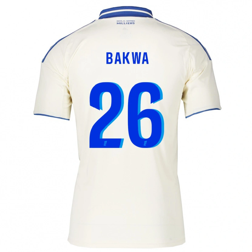 Danxen Mujer Camiseta Dilane Bakwa #26 Champán Azul 2ª Equipación 2025/26 La Camisa México