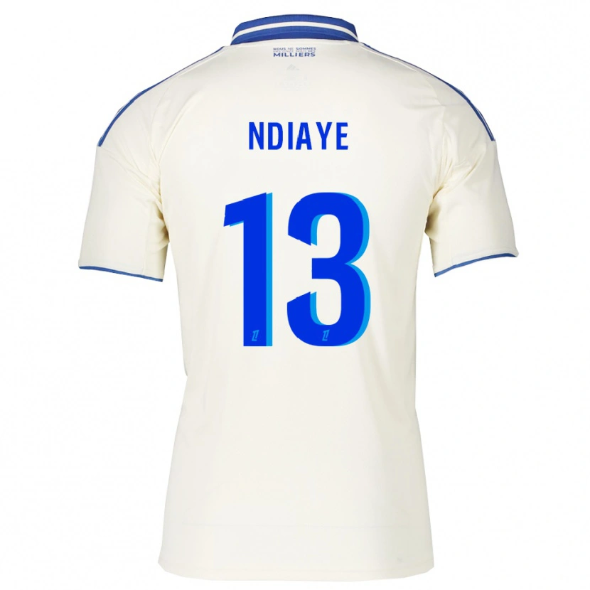Danxen Mujer Camiseta Serigne Ndiaye #13 Champán Azul 2ª Equipación 2025/26 La Camisa México