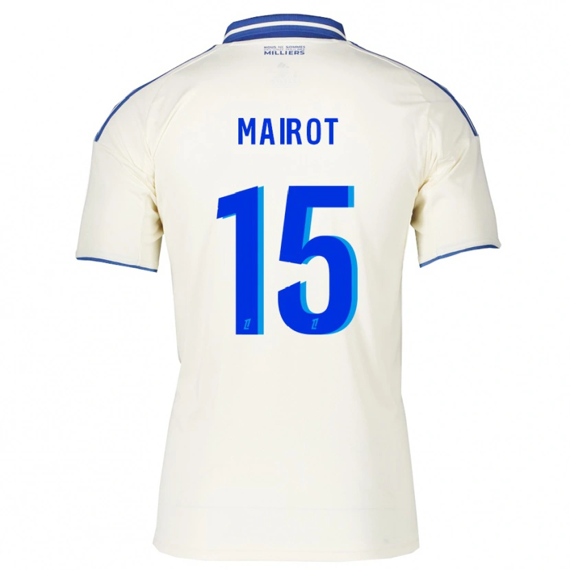 Danxen Mujer Camiseta Clémence Mairot #15 Champán Azul 2ª Equipación 2025/26 La Camisa México