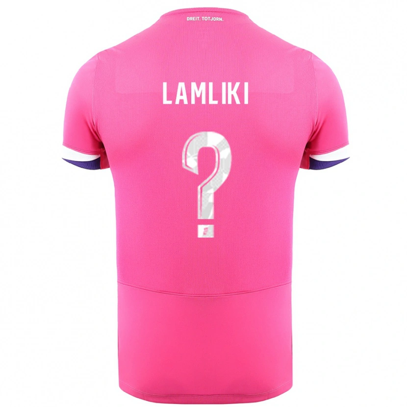 Danxen Mujer Camiseta Nassim Lamliki #0 Rosa Blanco 2ª Equipación 2025/26 La Camisa México