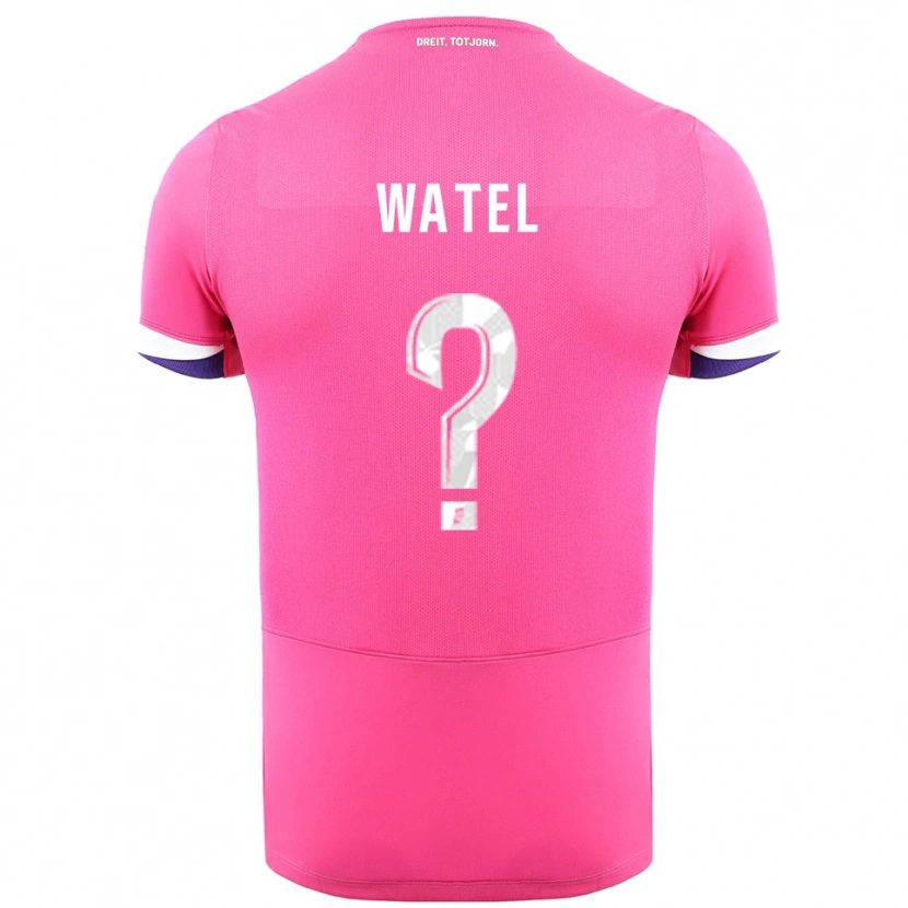 Danxen Mujer Camiseta Kylian Watel #0 Rosa Blanco 2ª Equipación 2025/26 La Camisa México