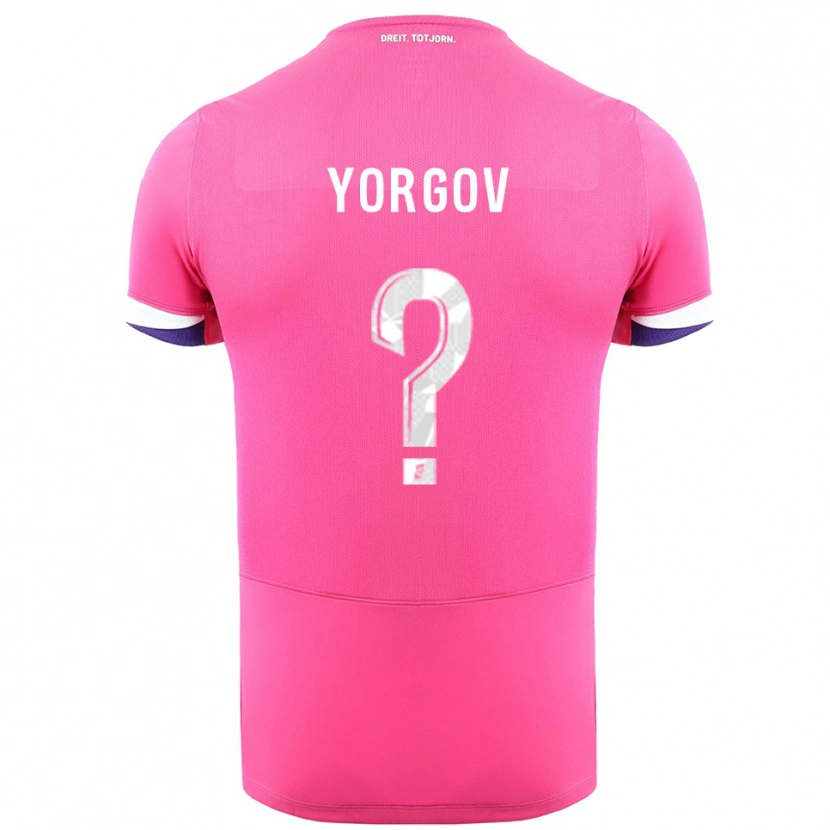 Danxen Mujer Camiseta Aleksandar Yorgov #0 Rosa Blanco 2ª Equipación 2025/26 La Camisa México