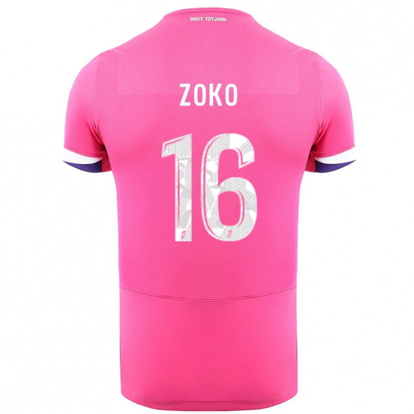 Danxen Mujer Camiseta Nathan Zoko #16 Rosa Blanco 2ª Equipación 2025/26 La Camisa México