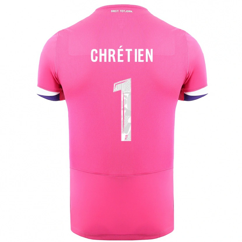 Danxen Mujer Camiseta Jean-Pierre Chrétien #1 Rosa Blanco 2ª Equipación 2025/26 La Camisa México
