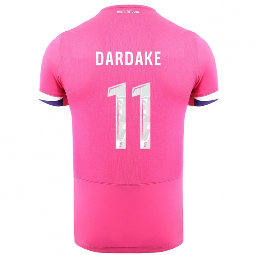 Danxen Mujer Camiseta Wassim Dardake #11 Rosa Blanco 2ª Equipación 2025/26 La Camisa México