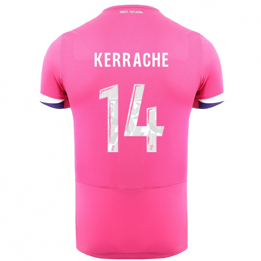 Danxen Mujer Camiseta Marina Kerrache #14 Rosa Blanco 2ª Equipación 2025/26 La Camisa México