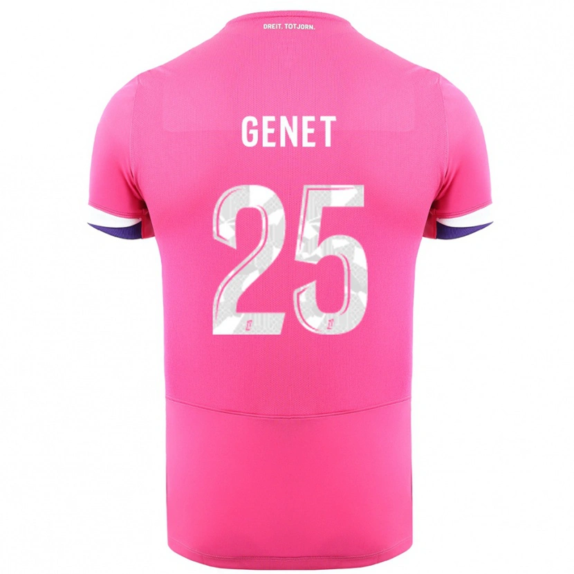 Danxen Mujer Camiseta Marine Genet #25 Rosa Blanco 2ª Equipación 2025/26 La Camisa México