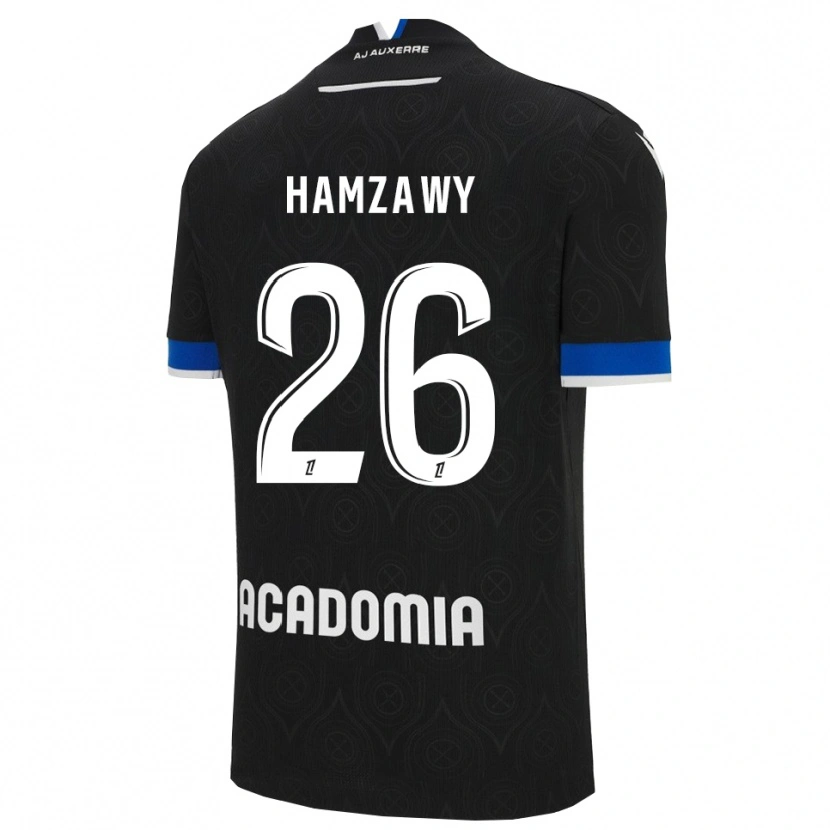 Danxen Mujer Camiseta Radwan Hamzawy #26 Negro Blanco 2ª Equipación 2025/26 La Camisa México