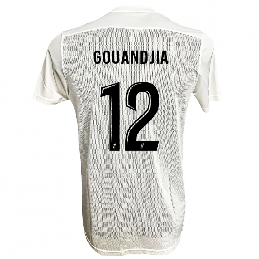 Danxen Mujer Camiseta Brady Gouandjia #12 Negro Blanco 2ª Equipación 2025/26 La Camisa México