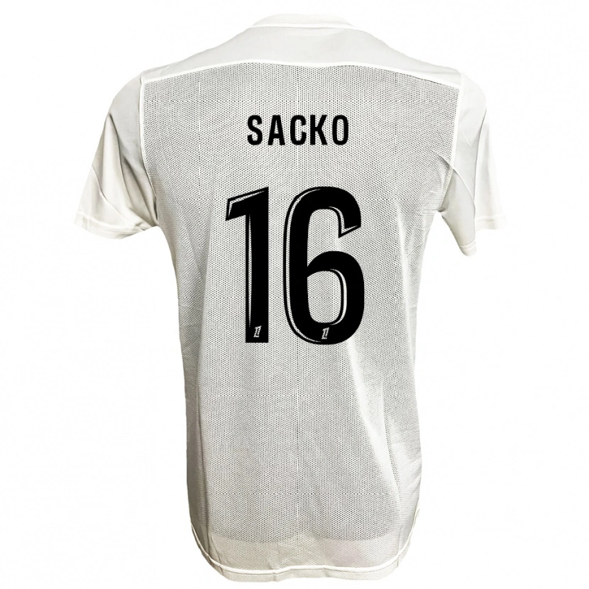 Danxen Mujer Camiseta Ianis Sacko #16 Negro Blanco 2ª Equipación 2025/26 La Camisa México