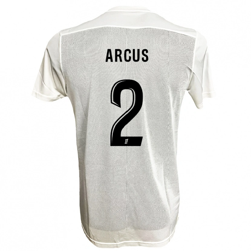 Danxen Mujer Camiseta Carlens Arcus #2 Negro Blanco 2ª Equipación 2025/26 La Camisa México
