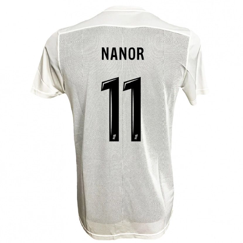 Danxen Mujer Camiseta Enzo Nanor #11 Negro Blanco 2ª Equipación 2025/26 La Camisa México