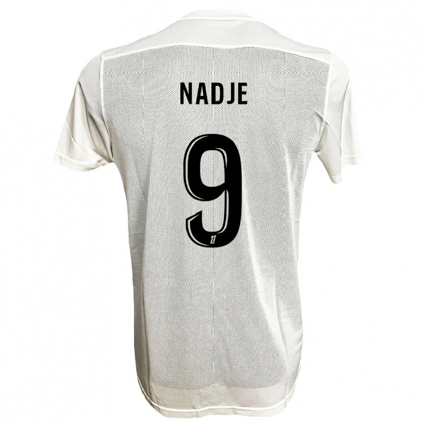 Danxen Mujer Camiseta Guédé Nadje #9 Negro Blanco 2ª Equipación 2025/26 La Camisa México