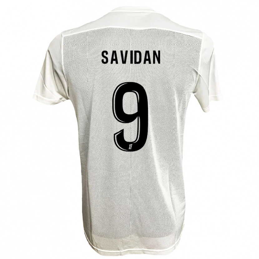 Danxen Mujer Camiseta Marius Savidan #9 Negro Blanco 2ª Equipación 2025/26 La Camisa México