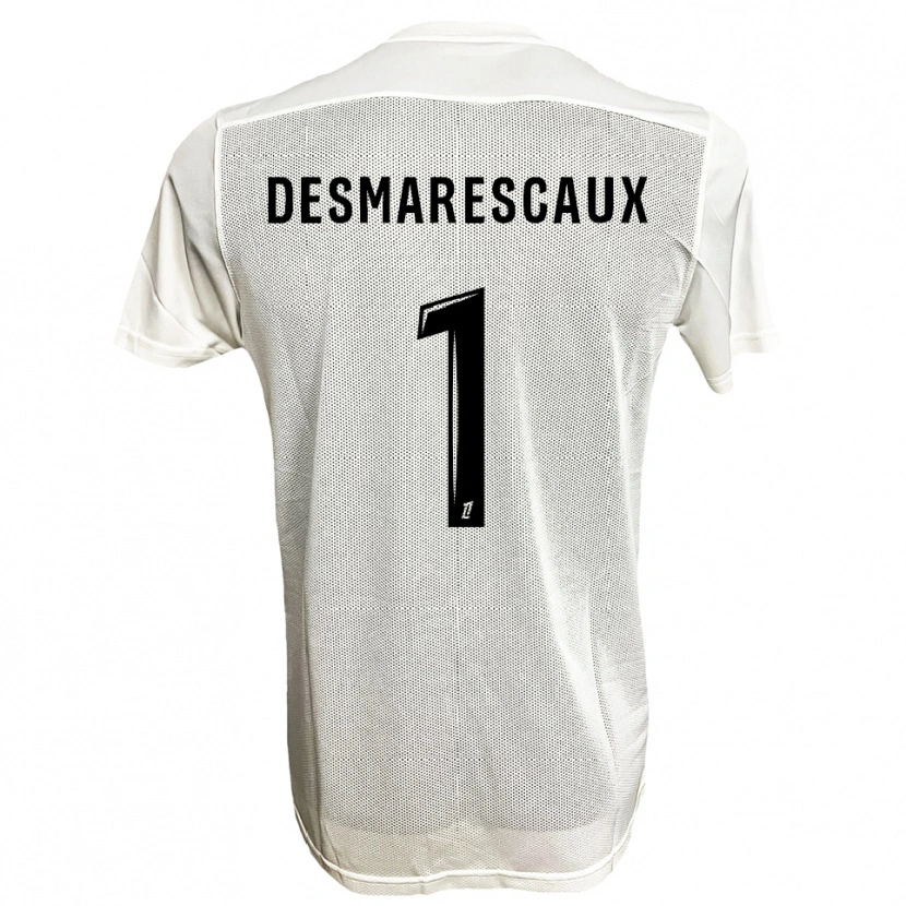 Danxen Mujer Camiseta Émile Desmarescaux #1 Negro Blanco 2ª Equipación 2025/26 La Camisa México