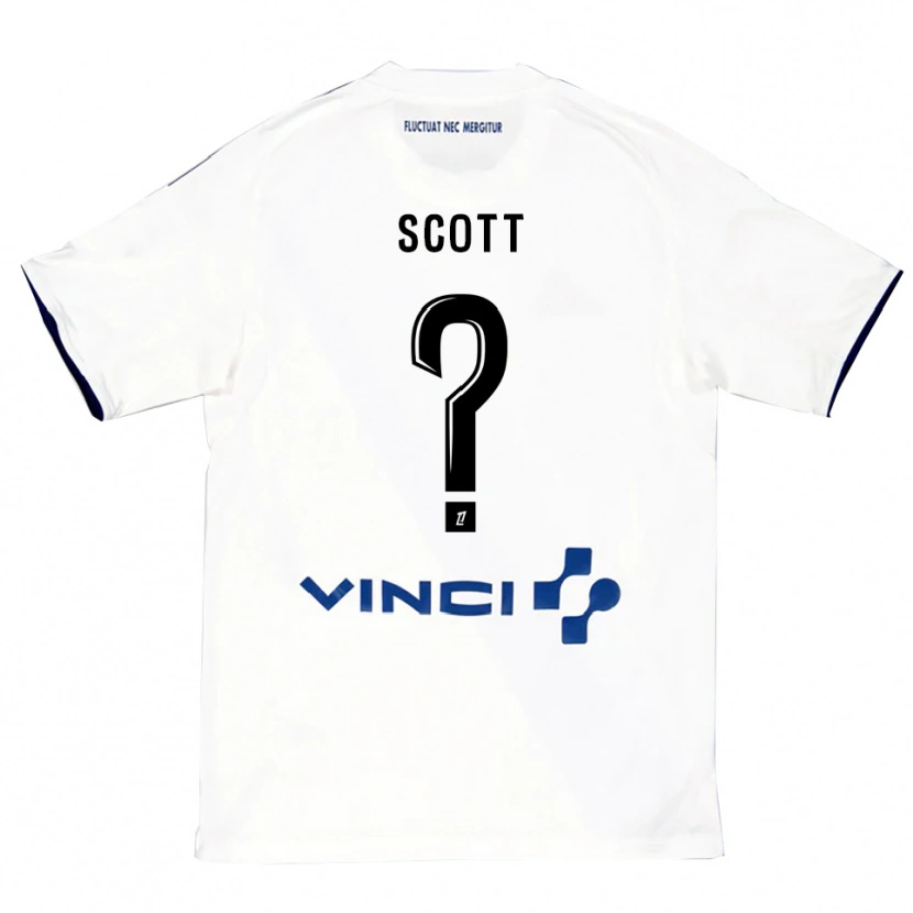 Danxen Mujer Camiseta Sheika Scott #0 Blanco Azul 2ª Equipación 2025/26 La Camisa México