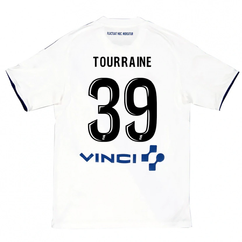 Danxen Mujer Camiseta Mathys Tourraine #39 Blanco Azul 2ª Equipación 2025/26 La Camisa México