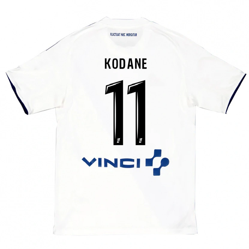 Danxen Mujer Camiseta Lionel Kodane #11 Blanco Azul 2ª Equipación 2025/26 La Camisa México