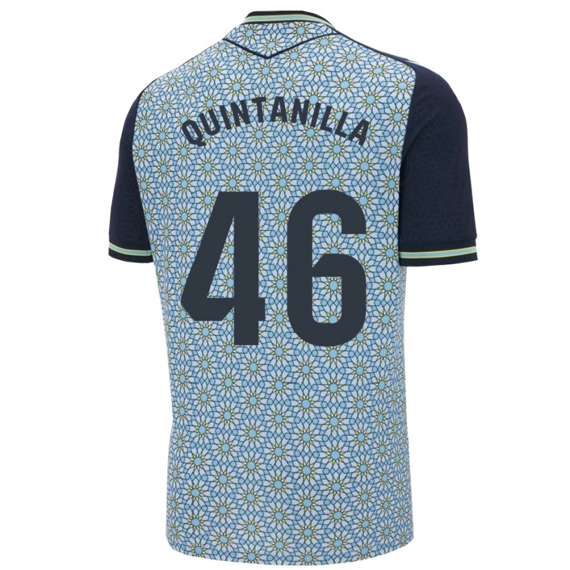 Danxen Mujer Camiseta Rubén Quintanilla #46 Azul Marino 2ª Equipación 2025/26 La Camisa México
