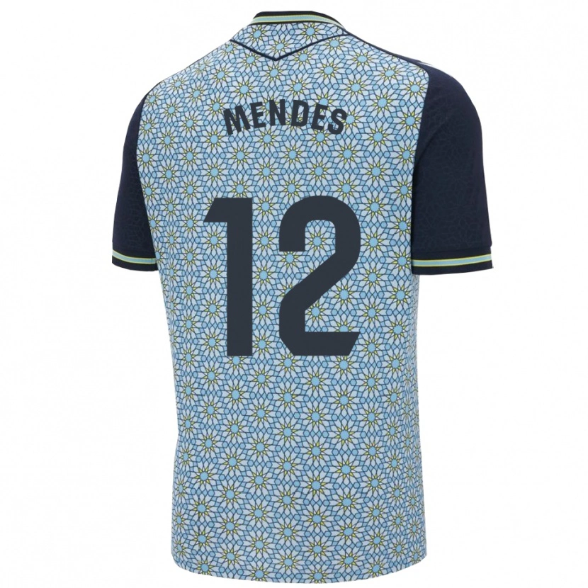 Danxen Mujer Camiseta Alex Mendes #12 Azul Marino 2ª Equipación 2025/26 La Camisa México