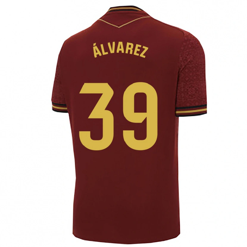 Danxen Mujer Camiseta Ismael Álvarez #39 Burdeos Oro 2ª Equipación 2025/26 La Camisa México
