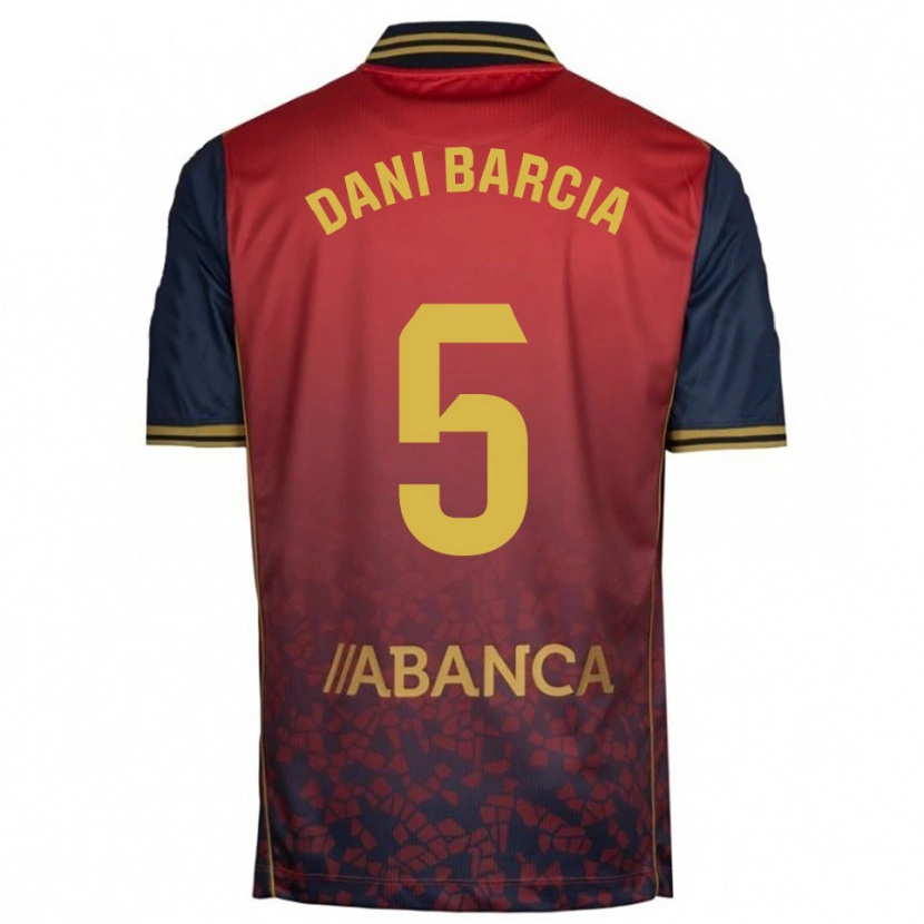 Danxen Mujer Camiseta Dani Barcia #5 Rojo Marino 2ª Equipación 2025/26 La Camisa México