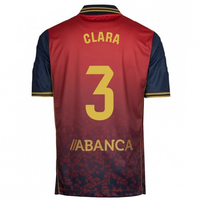 Danxen Mujer Camiseta Clara Rodríguez #3 Rojo Marino 2ª Equipación 2025/26 La Camisa México